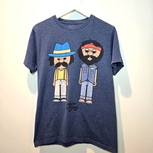 Cheech & Chong Men's Graphic Cartoon Short Sleeve Tee‎ Shirt Small